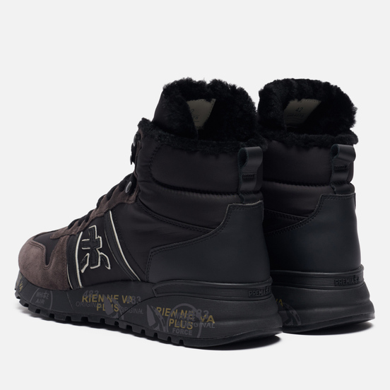Мужские кроссовки Premiata Jeff 4275 Black/Dark Brown