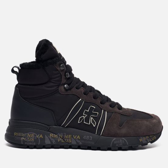 Мужские кроссовки Premiata Jeff 4275 Black/Dark Brown