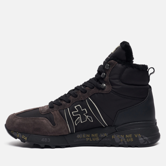 Мужские кроссовки Premiata Jeff 4275 Black/Dark Brown