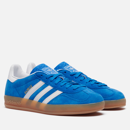 Кроссовки adidas Originals Gazelle Indoor, цвет голубой, размер 45.5 EU