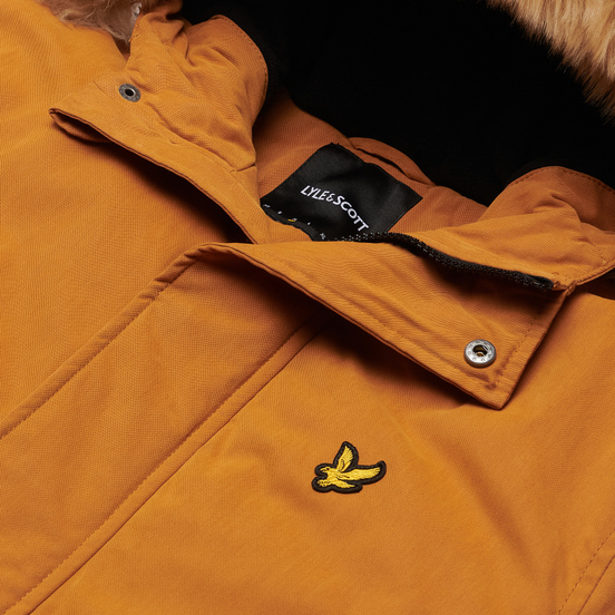 Мужская куртка парка Lyle & Scott Winter Weight Microfleece Lined Caramel