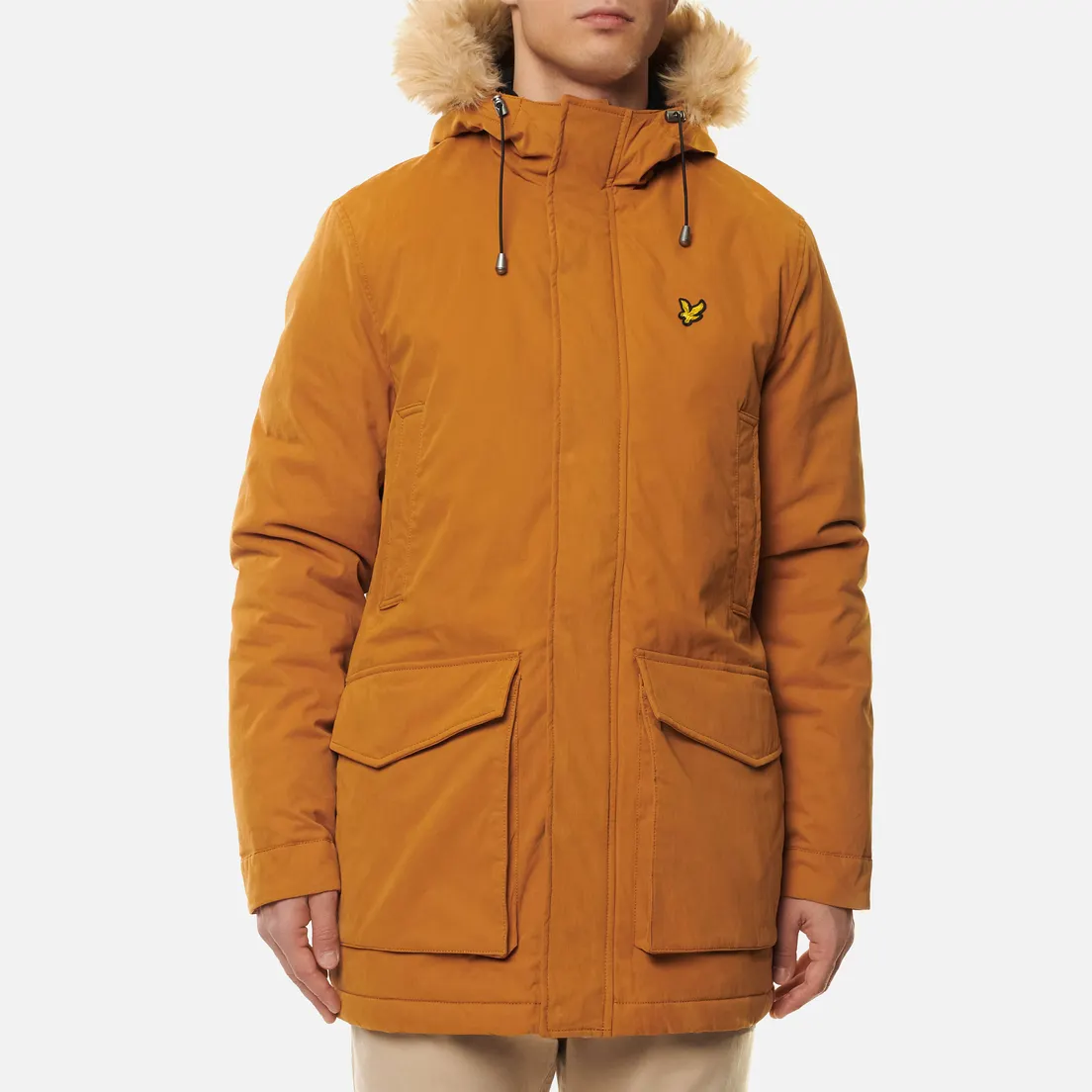 Lyle & Scott Мужская куртка парка Winter Weight Microfleece Lined