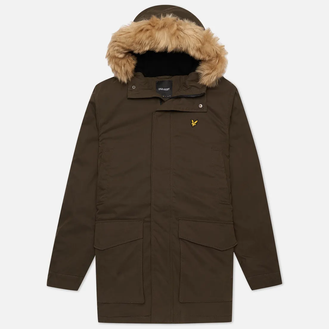 Lyle & Scott Мужская куртка парка Winter Weight Microfleece Lined