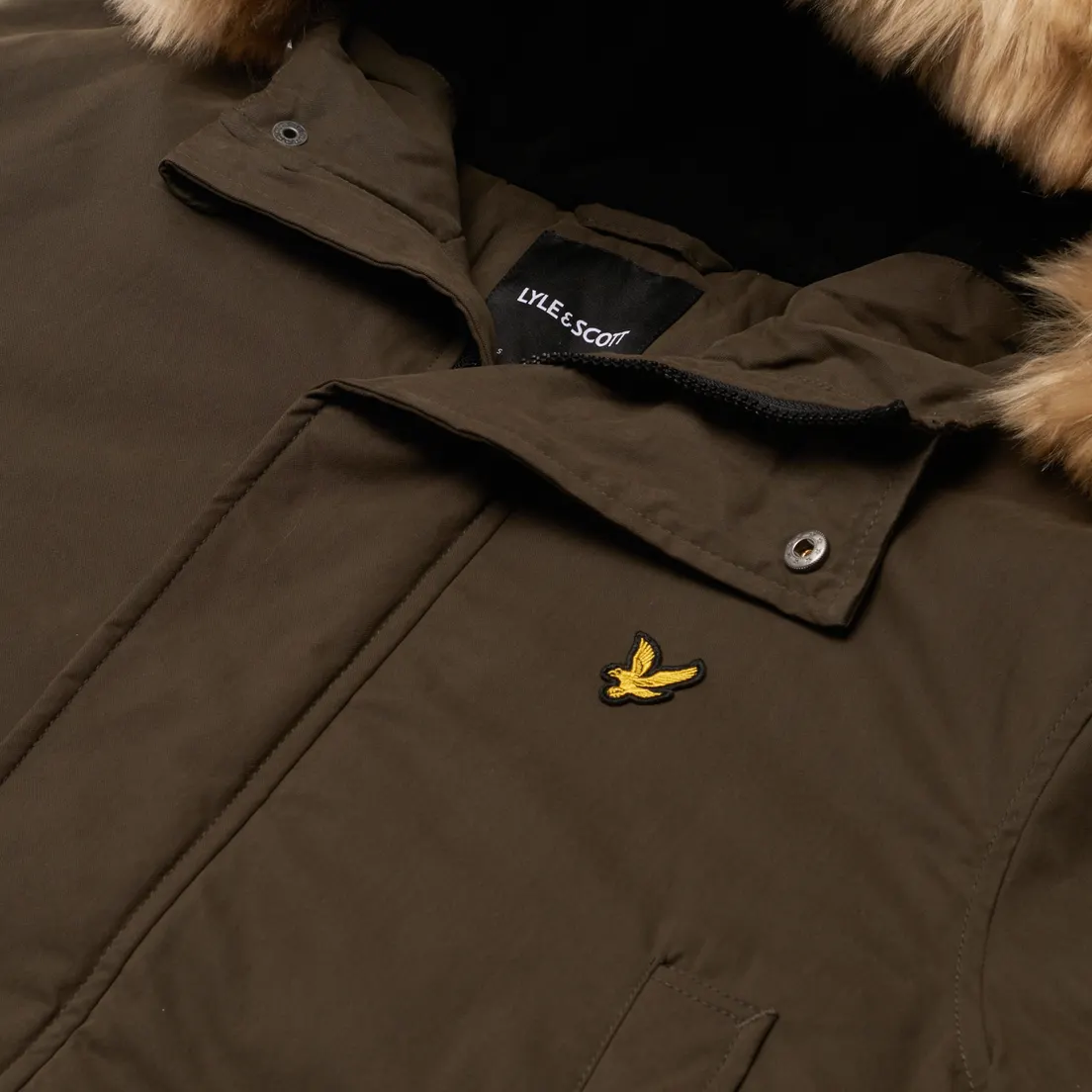 Lyle & Scott Мужская куртка парка Winter Weight Microfleece Lined