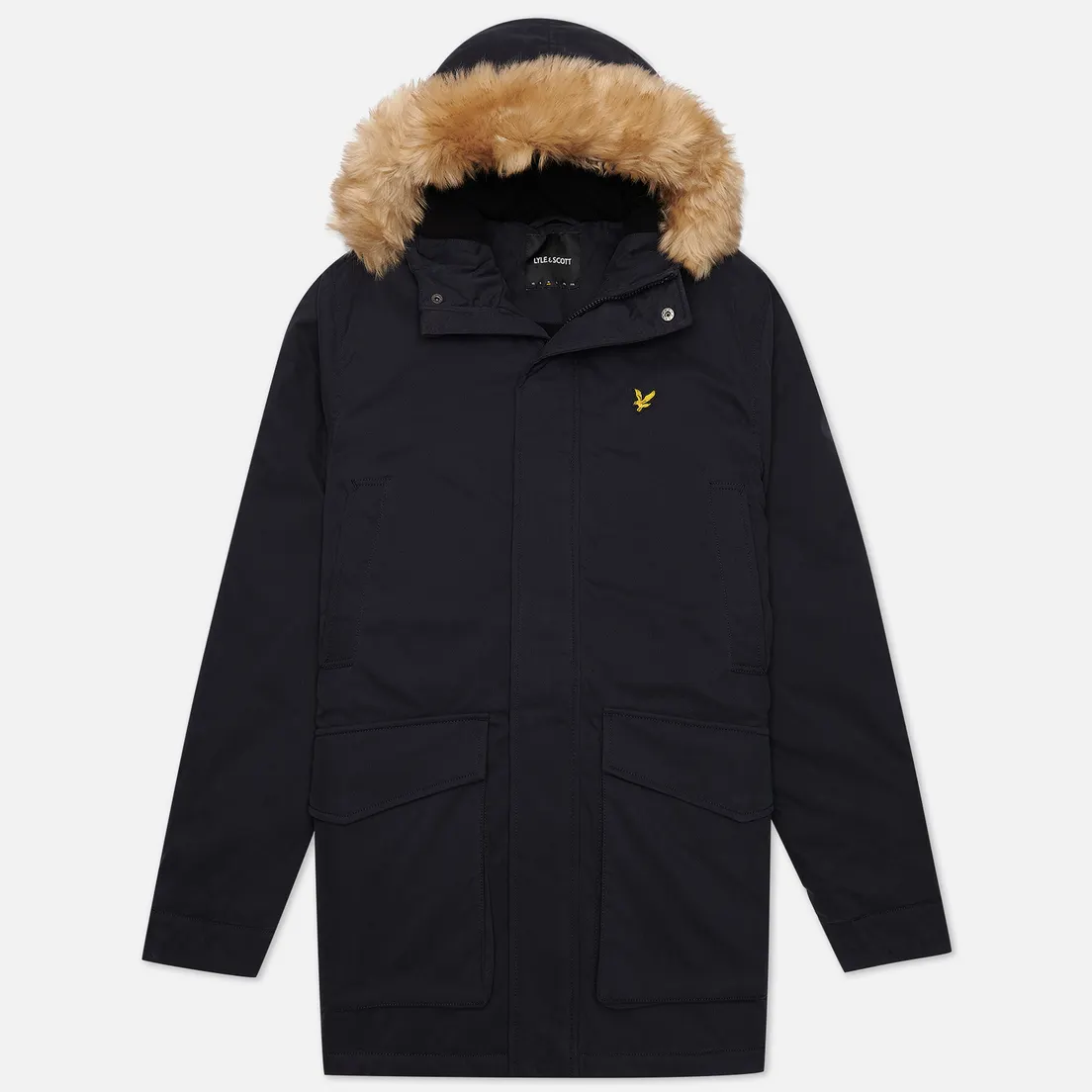Lyle & Scott Мужская куртка парка Winter Weight Microfleece Lined