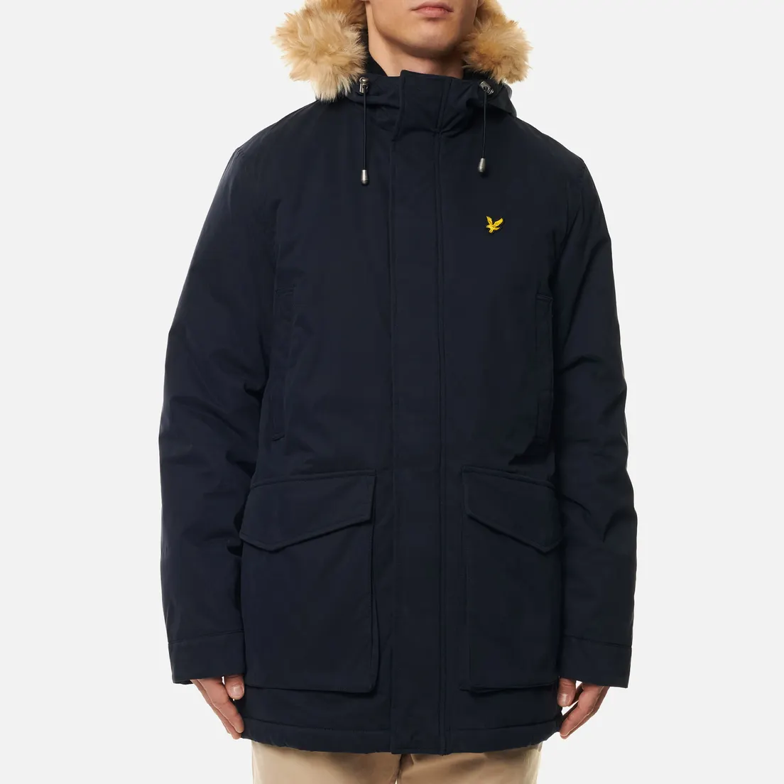 Lyle & Scott Мужская куртка парка Winter Weight Microfleece Lined