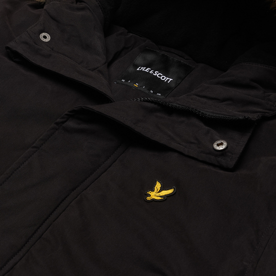 Мужская куртка парка Lyle & Scott Winter Weight Microfleece Lined Jet Black