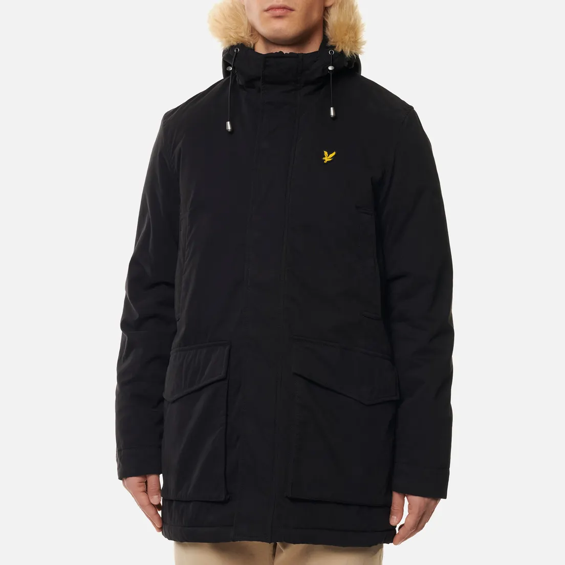 Lyle & Scott Мужская куртка парка Winter Weight Microfleece Lined