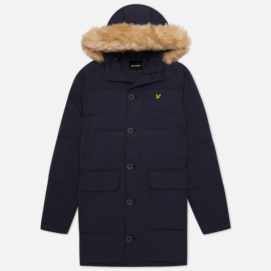 Мужская куртка парка Lyle & Scott Long Puffer With Heavyweight Lining Dark Navy