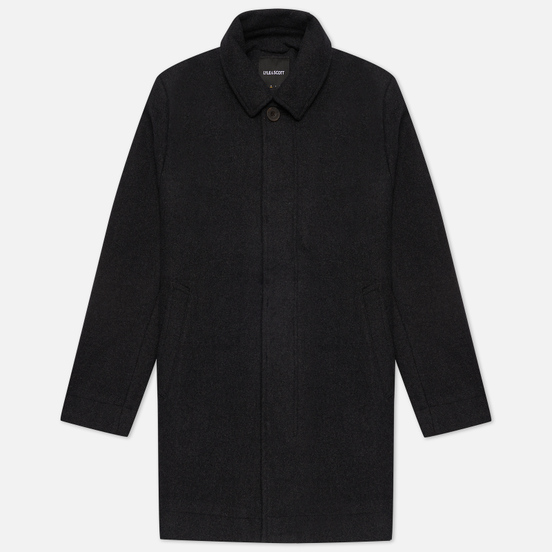 Мужское пальто Lyle & Scott Classic Wool Mac Charcoal Marl