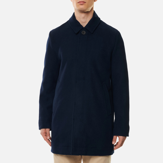 Мужское пальто Lyle & Scott Classic Wool Mac Dark Navy