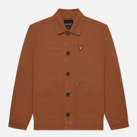 Мужская куртка Lyle & Scott Chore, цвет коричневый, размер L