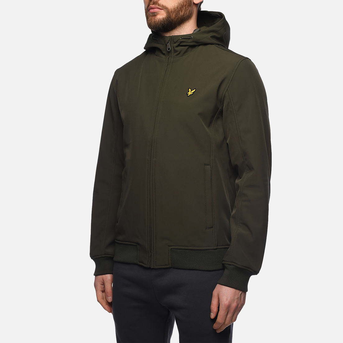 Lyle & Scott Мужская куртка ветровка Fleece Back Softshell