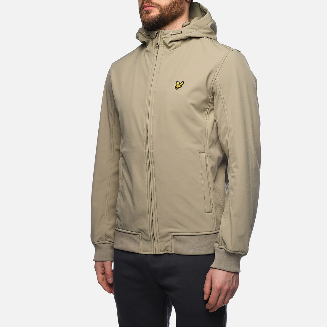 Lyle & Scott Мужская куртка ветровка Fleece Back Softshell