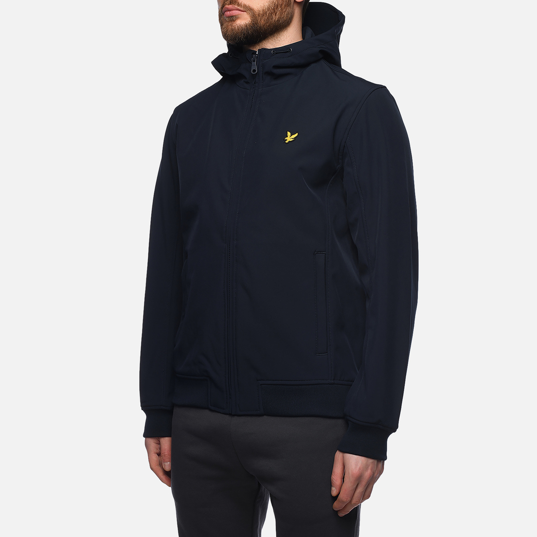 Lyle & Scott Мужская куртка ветровка Fleece Back Softshell