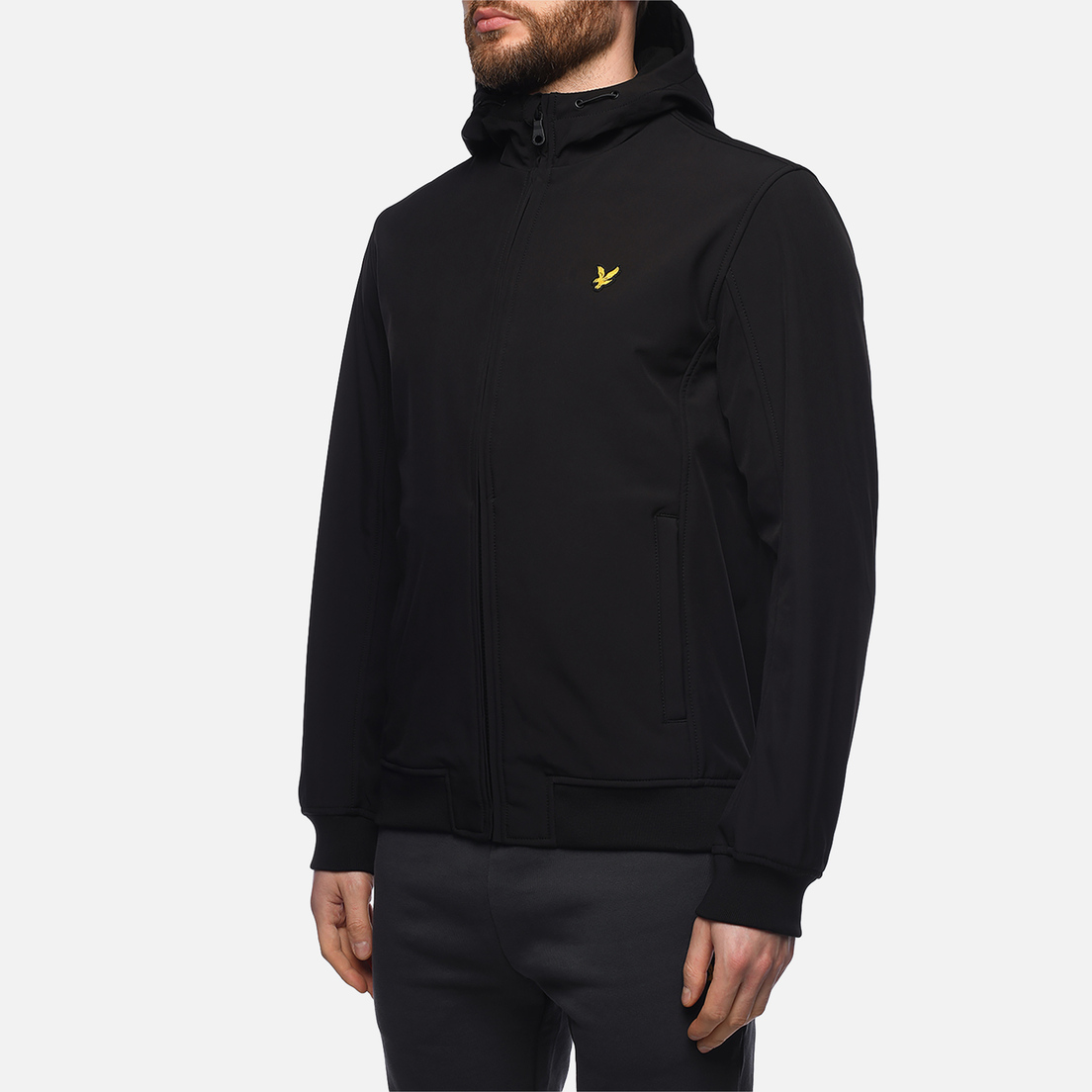 Lyle & Scott Мужская куртка ветровка Fleece Back Softshell