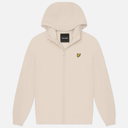 Мужская куртка ветровка Lyle & Scott Mesh Back Softshell, цвет бежевый, размер XXL