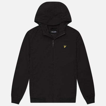 Мужская куртка ветровка Lyle & Scott Mesh Back Softshell, цвет чёрный, размер L