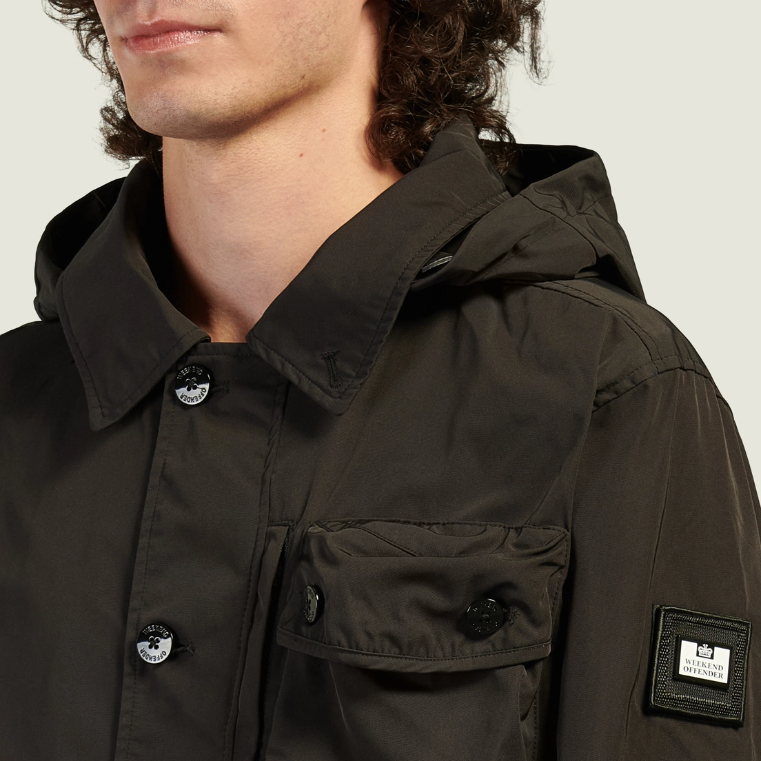 ともやoruca damage coat Мужская демисезонная куртка Weekend Offender Harpocrates, JK3B25-BLK
