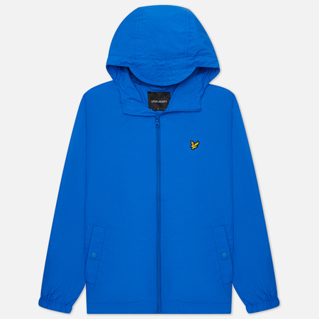 Мужская куртка ветровка Lyle & Scott Zip Through Hooded, цвет синий, размер S