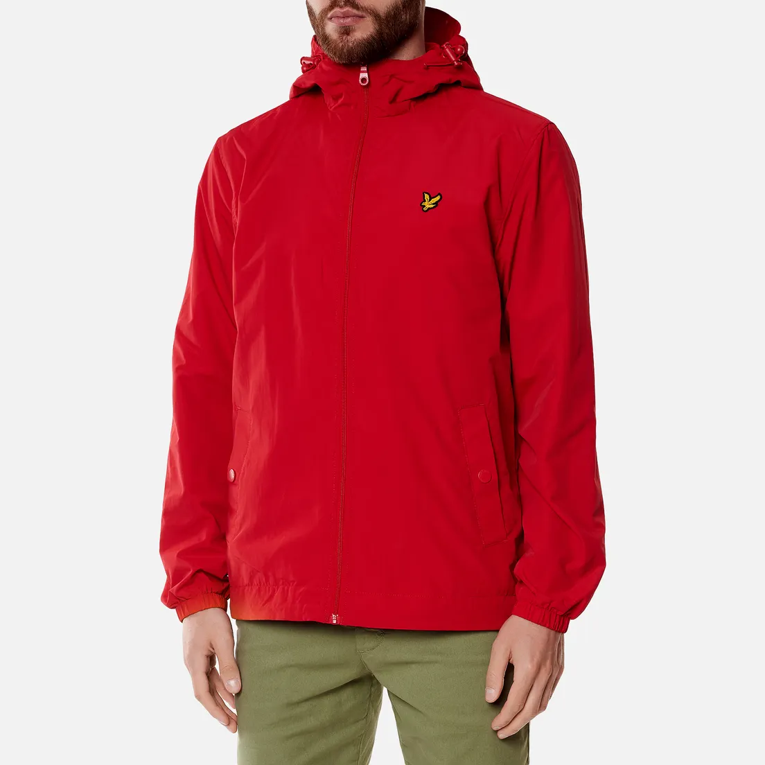 Lyle & Scott Мужская куртка ветровка Zip Through Hooded