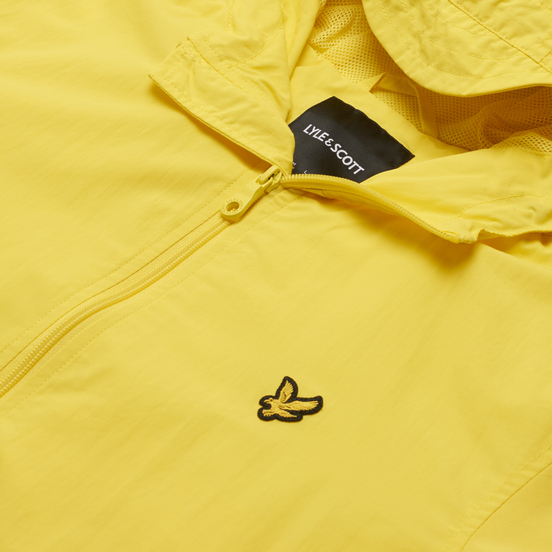 Мужская куртка ветровка Lyle & Scott Zip Through Hooded Buttercup Yellow