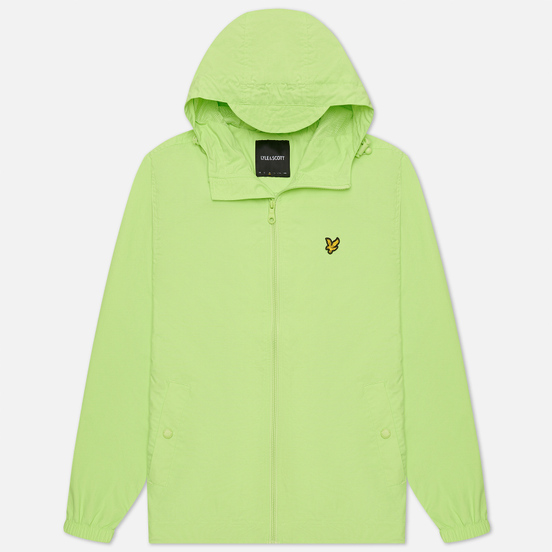 Мужская куртка ветровка Lyle & Scott Zip Through Hooded Sharp Green