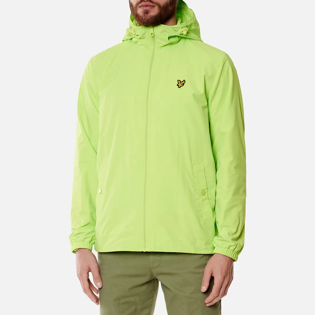Lyle & Scott Мужская куртка ветровка Zip Through Hooded