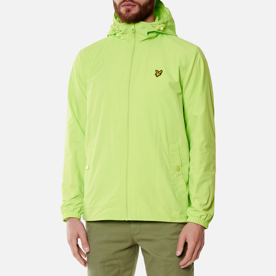 Мужская куртка ветровка Lyle & Scott Zip Through Hooded Sharp Green