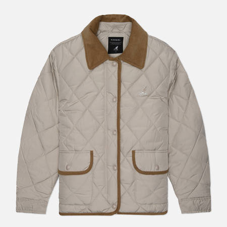 Стеганые куртки Женская стеганая куртка Kangol Primaloft Quilting, цвет бежевый, размер S