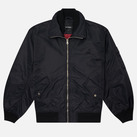 Мужская куртка бомбер Kangol Retrocore MA1 Collar, цвет чёрный, размер M