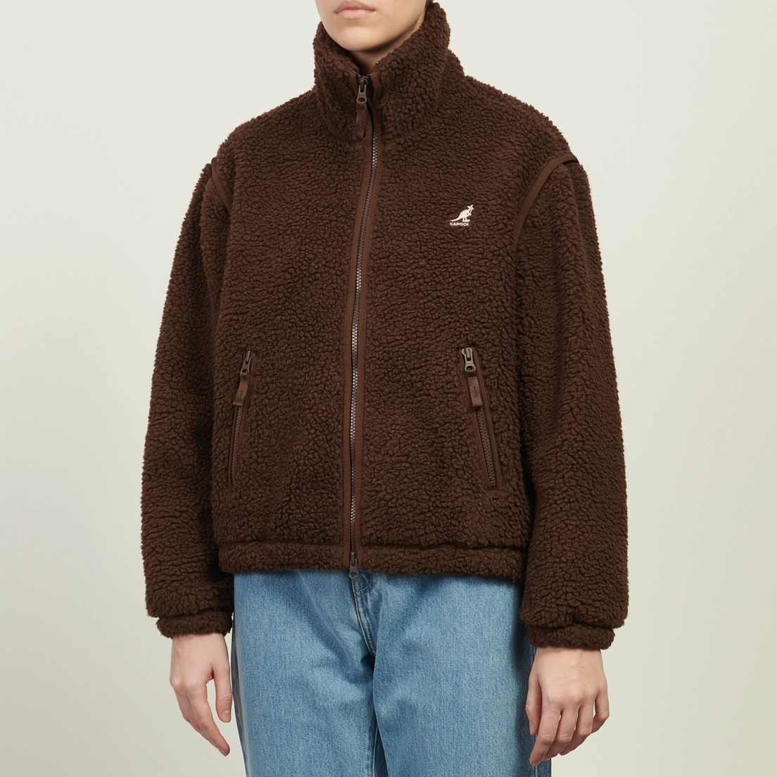 Kangol Женская флисовая куртка Fleece Detachable