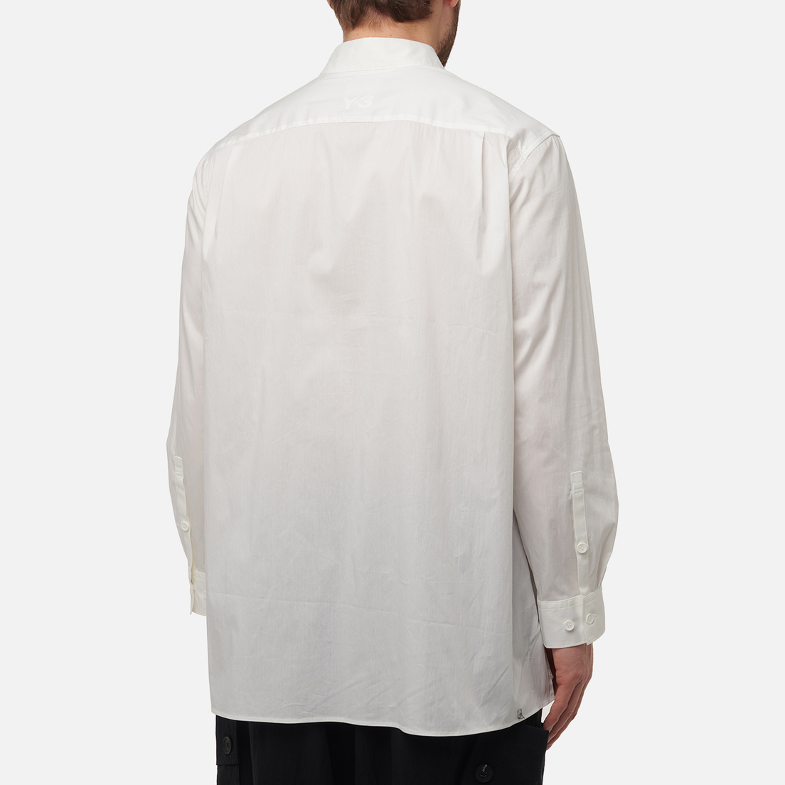 Y-3 Мужская рубашка Pleated Pocket