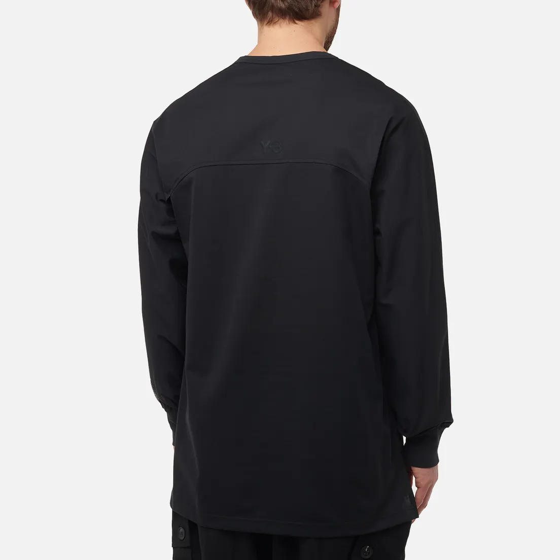 Y-3 Мужской лонгслив Mesh 3-Stripes