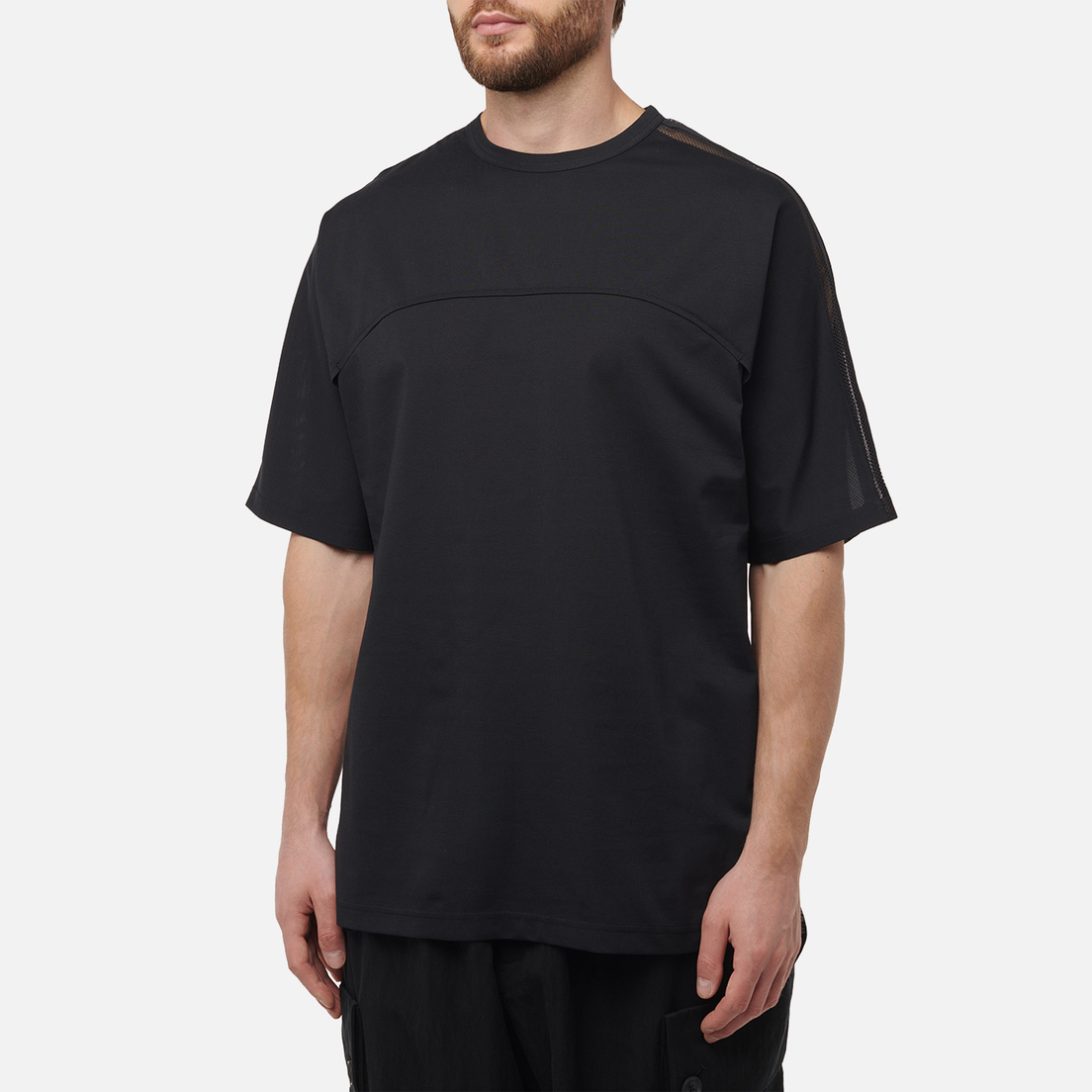 Y-3 Мужская футболка Mesh 3-Stripes