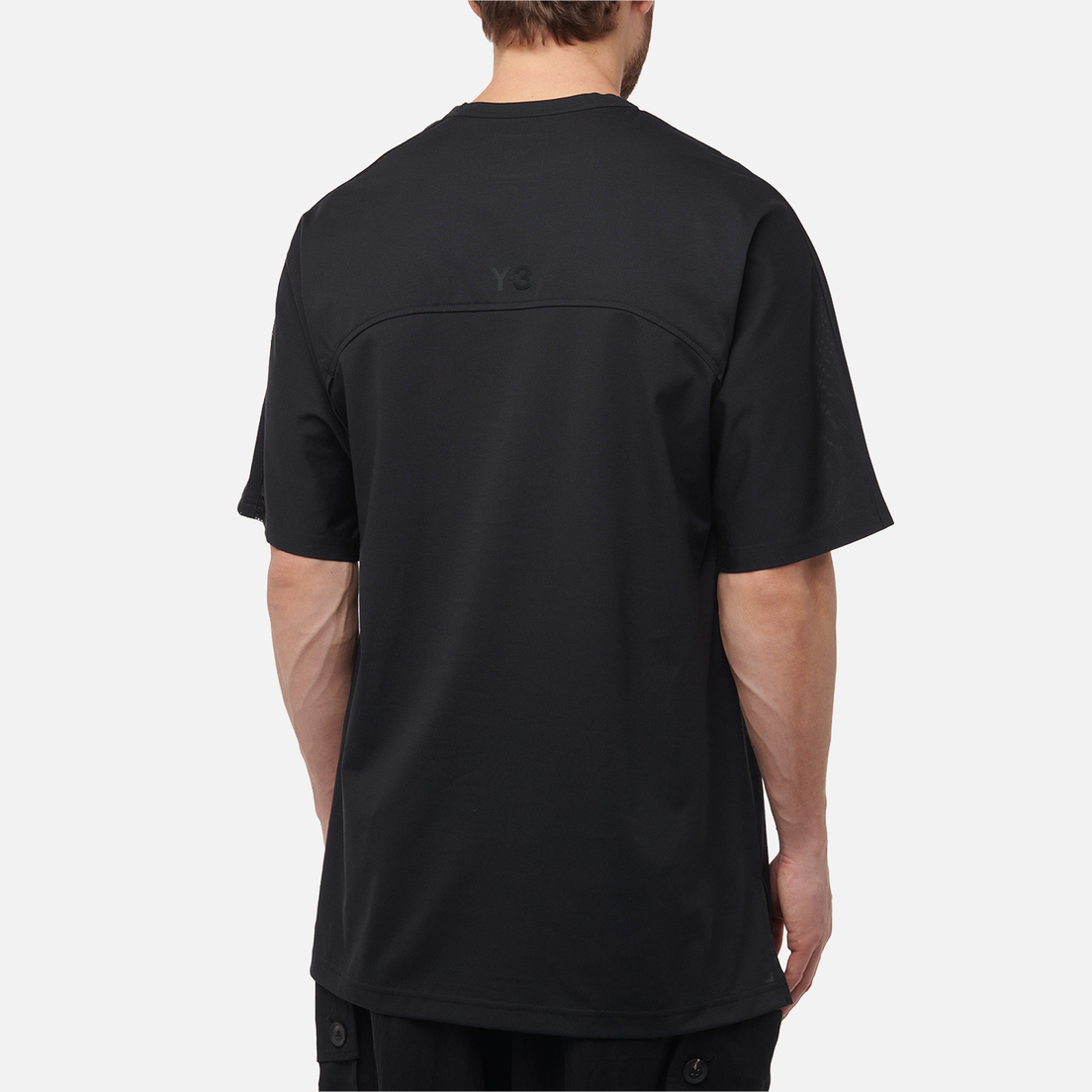 Y-3 Мужская футболка Mesh 3-Stripes
