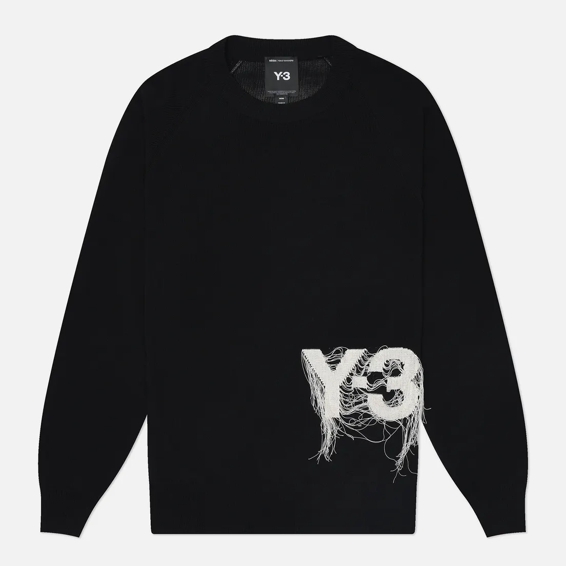Y-3 Мужская толстовка Logo Knit Crew