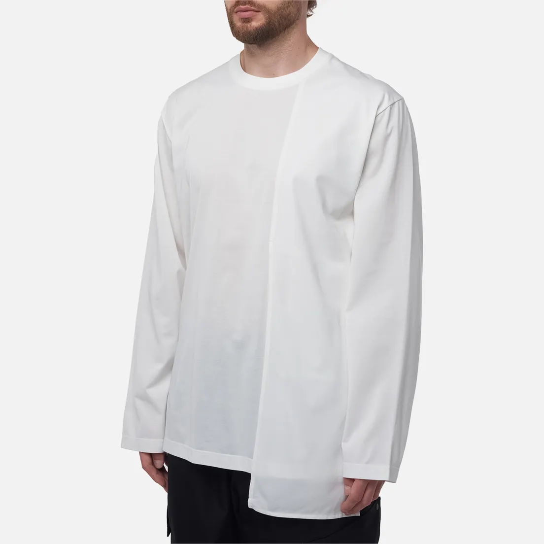 Y-3 Мужской лонгслив Premium Double-Layer Panel