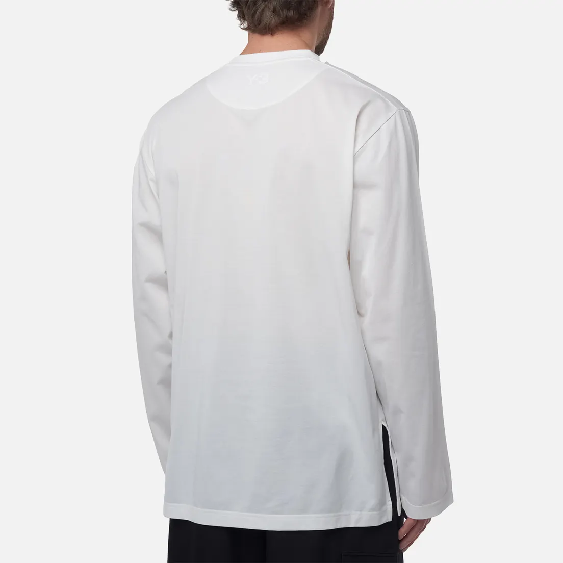 Y-3 Мужской лонгслив Premium Double-Layer Panel