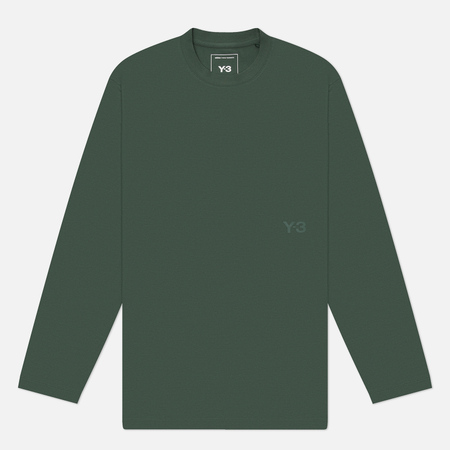Мужской лонгслив Y-3 Loose, цвет зелёный, размер L