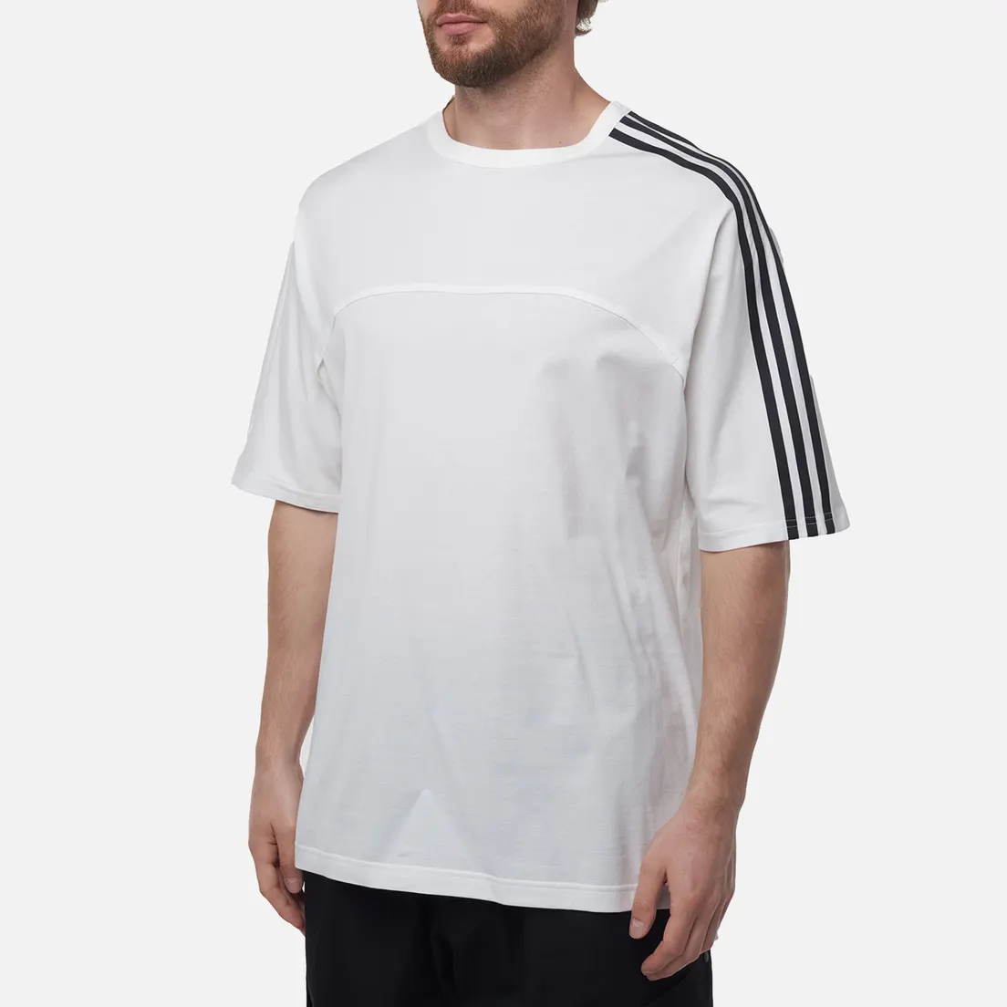Y-3 Мужская футболка Matte Satin 3-Stripes