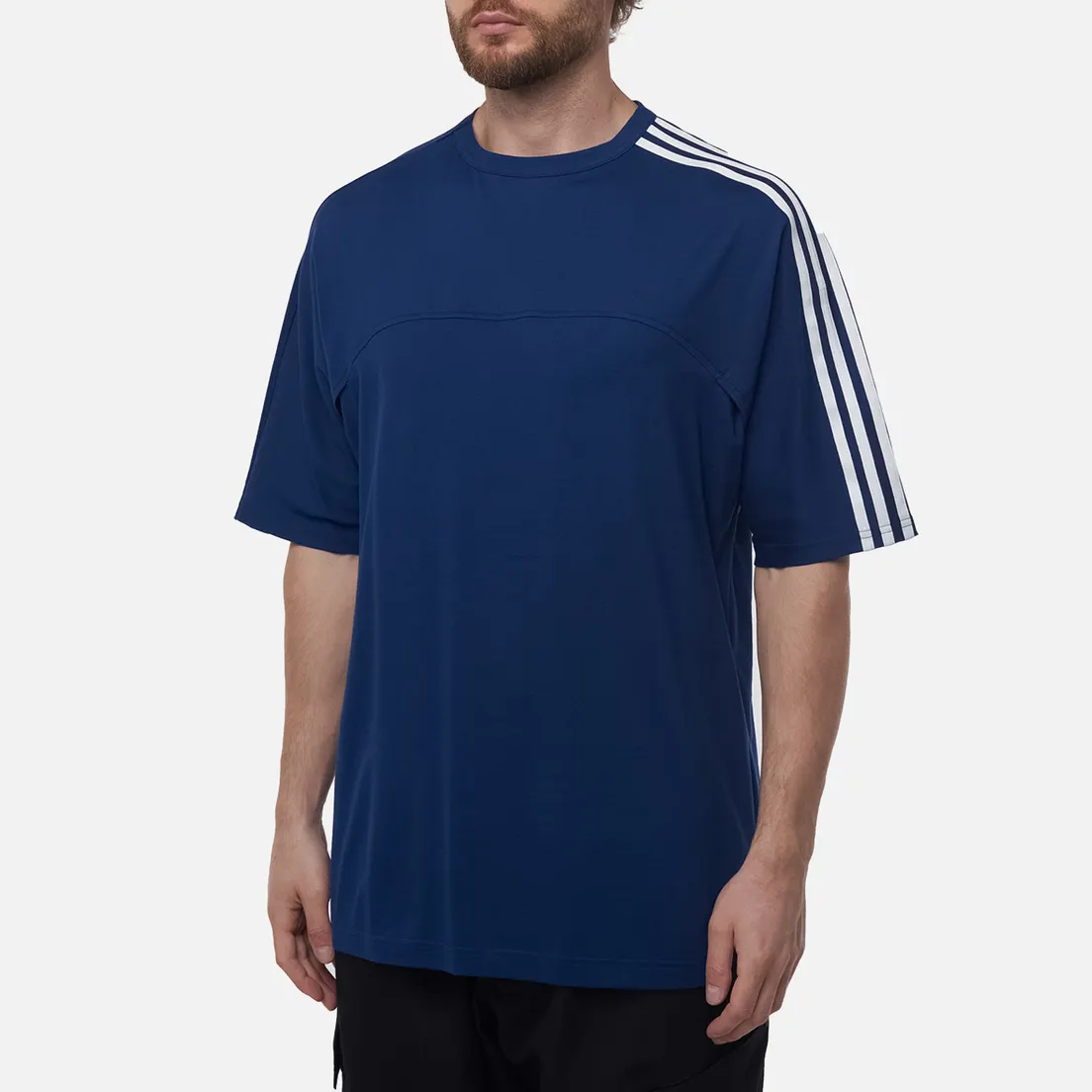 Y-3 Мужская футболка Matte Satin 3-Stripes