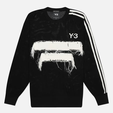   Brandshop Мужской свитер Y-3 Graphic Knit Crew, цвет чёрный, размер XL