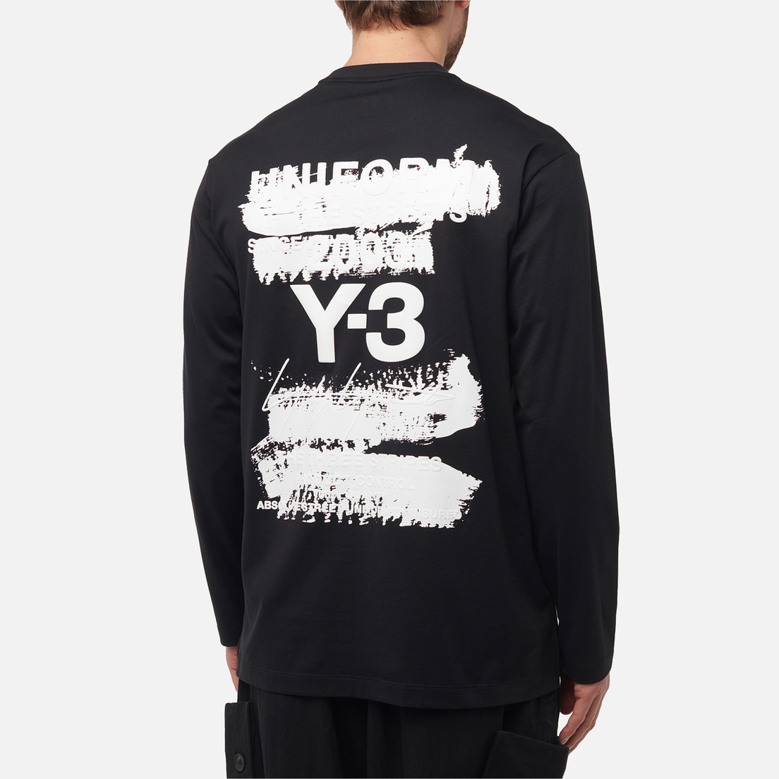 Y-3 Мужской лонгслив Graphic Noise Back