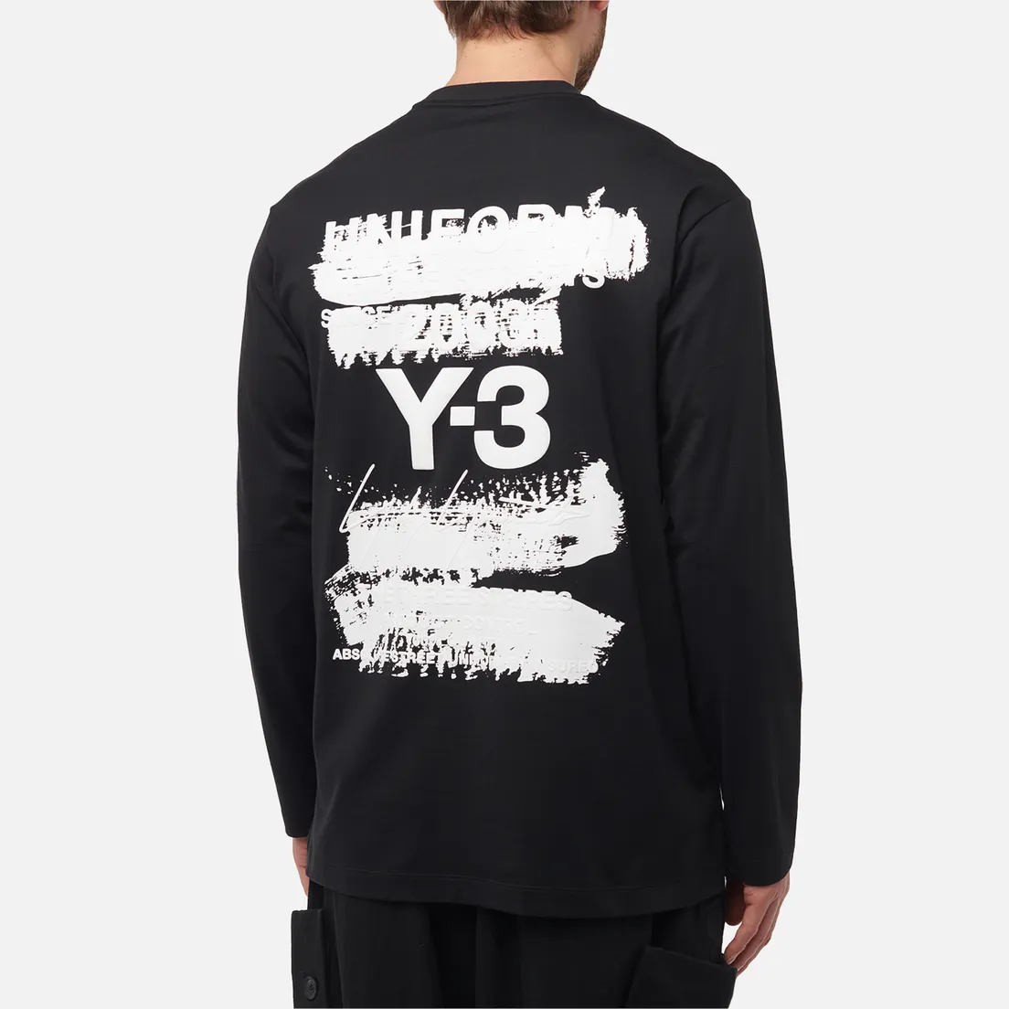 Y-3 Мужской лонгслив Graphic Noise Back