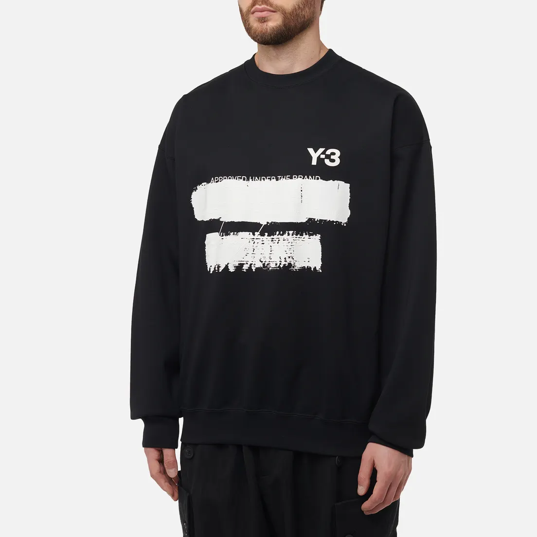 Y-3 Мужская толстовка Graphic Noise Crew