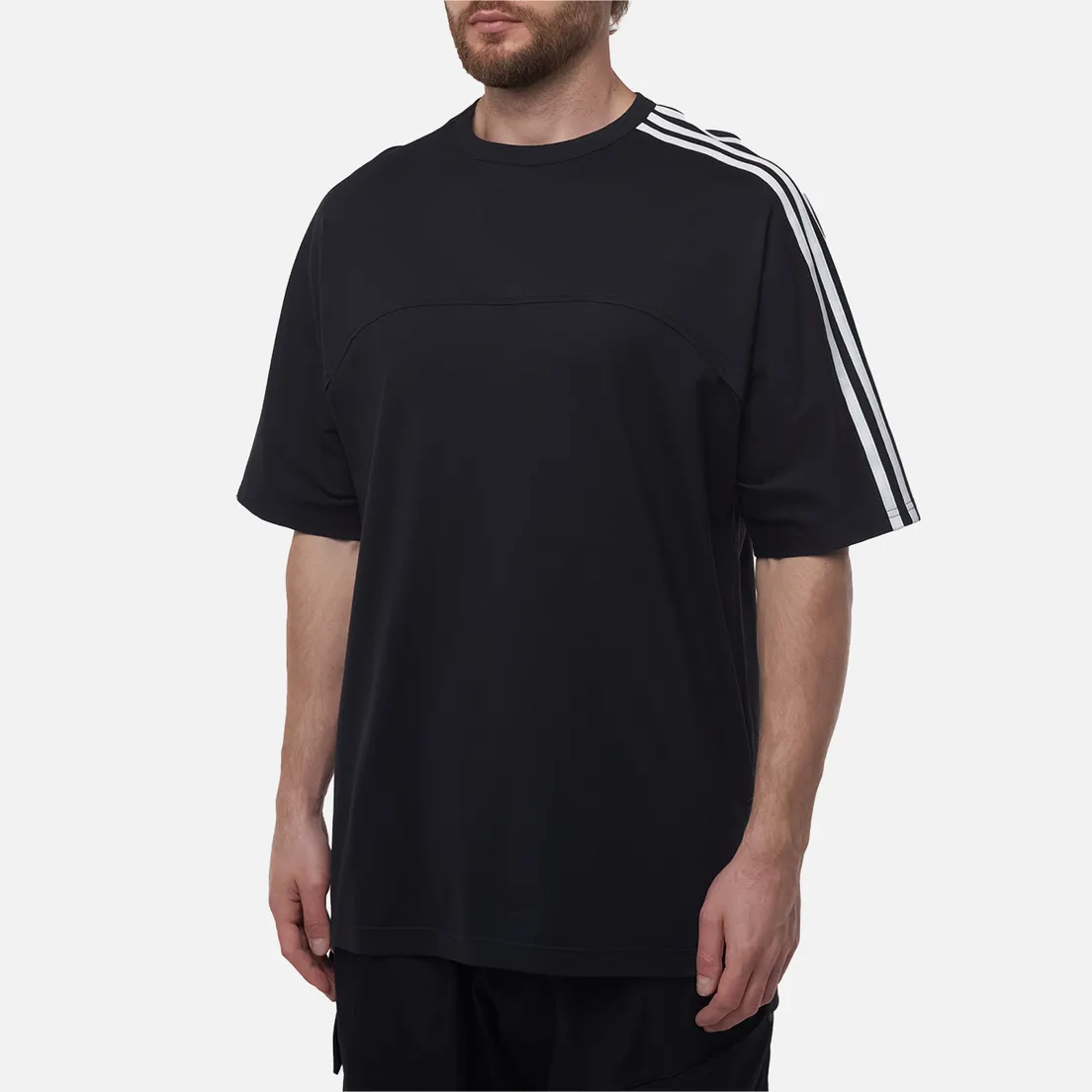 Y-3 Мужская футболка Matte Satin 3-Stripes