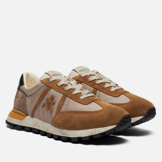 Женские кроссовки Premiata Johnlow-d 5070 Brown/Beige