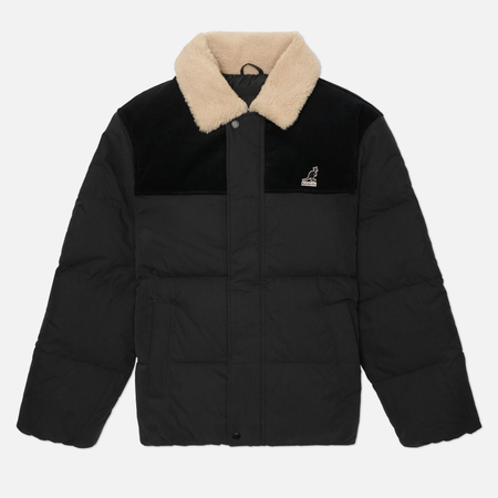 Мужской пуховик Kangol Shearling Collar Down, цвет чёрный, размер L
