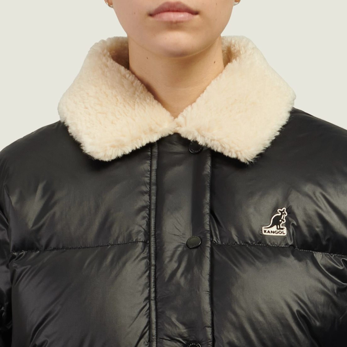 Kangol Женский пуховик Shearling Collar Down